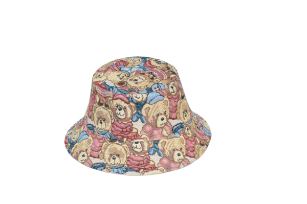 26090029_7 Khaki Little Bear Reversible Bucket Hat 26090029_7
