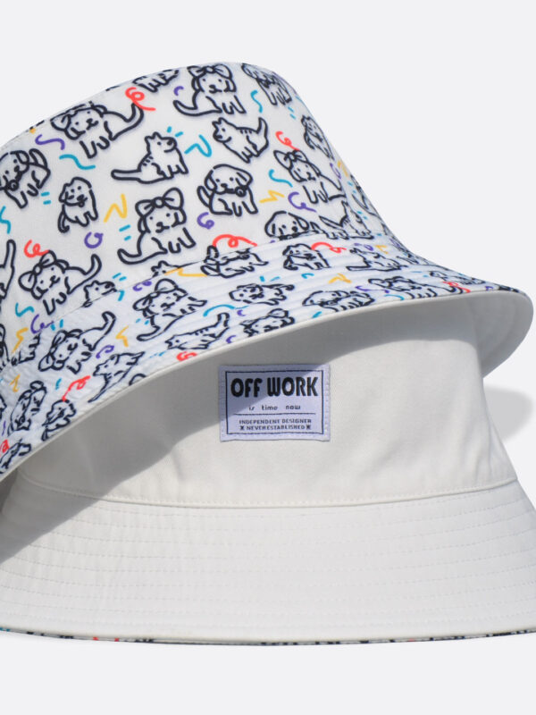 Puppy All-Over Print Reversible Bucket Hat