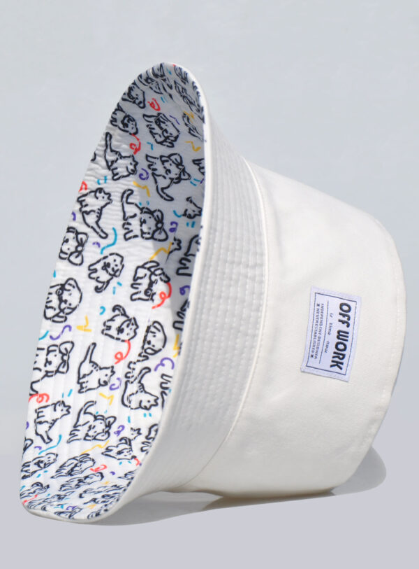 26090032_17 Puppy All-Over Print Reversible Bucket Hat 26090032_17