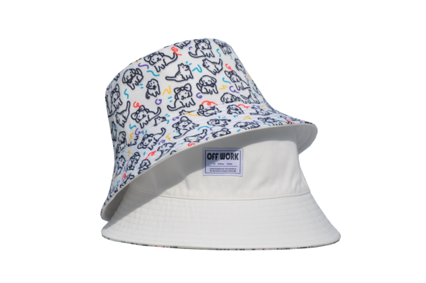 26090032_5 Puppy All-Over Print Reversible Bucket Hat 26090032_5