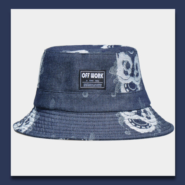 26090034_1 Lion Dance Denim Bucket Hat