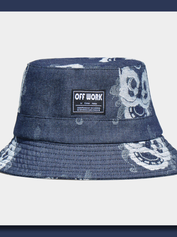 Lion Dance Denim Bucket Hat