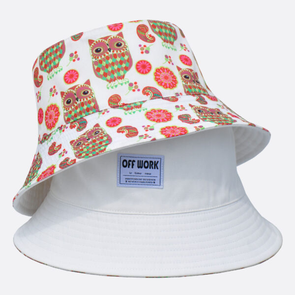 26090037_1 Paisley Owl Reversible Bucket Hat