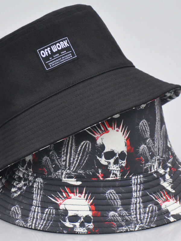 Skull Reversible Bucket Hat