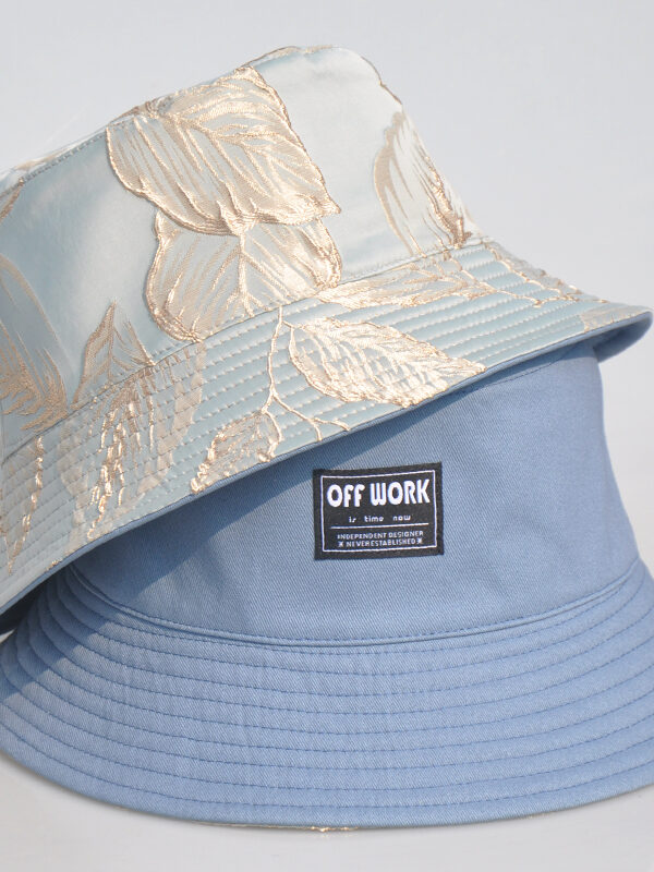 Leaf Jacquard Reversible Bucket Hat