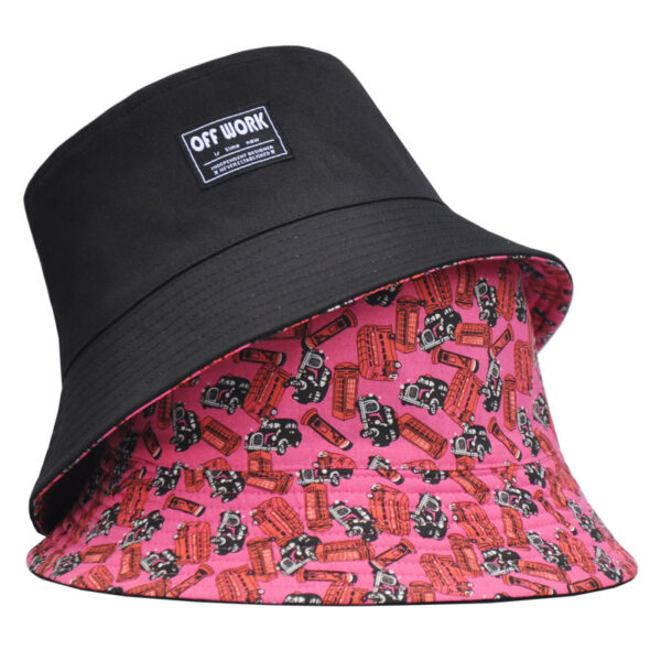 Car Print Reversible Bucket Hat