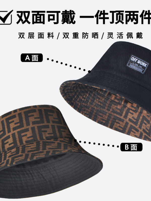 Double-F Monogram Reversible Bucket Hat