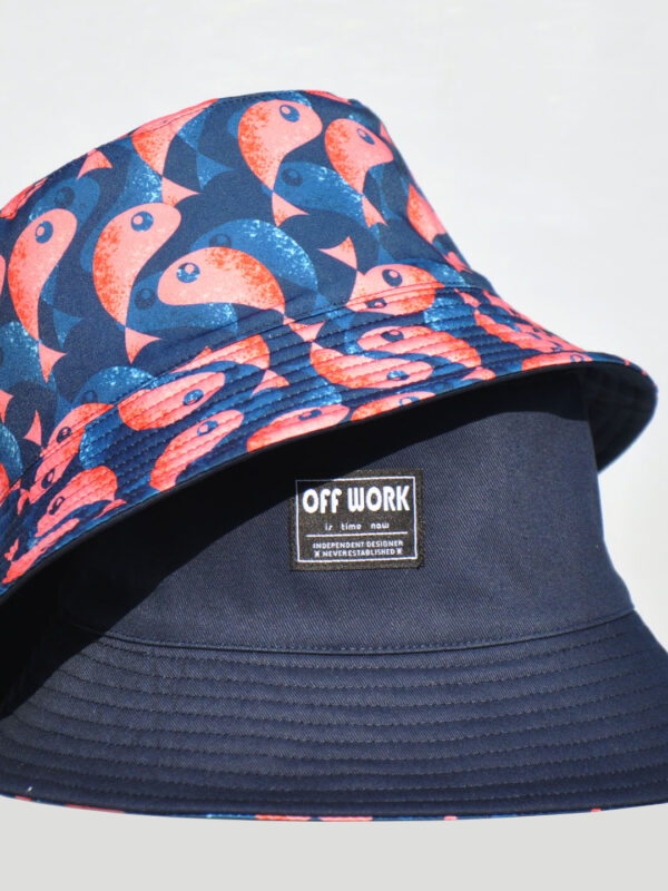 Twin Fish Reversible Bucket Hat