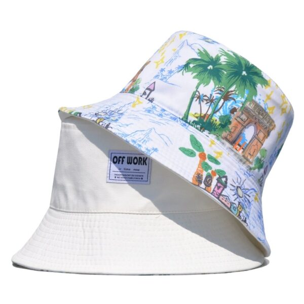 Palm Tree Reversible Bucket Hat