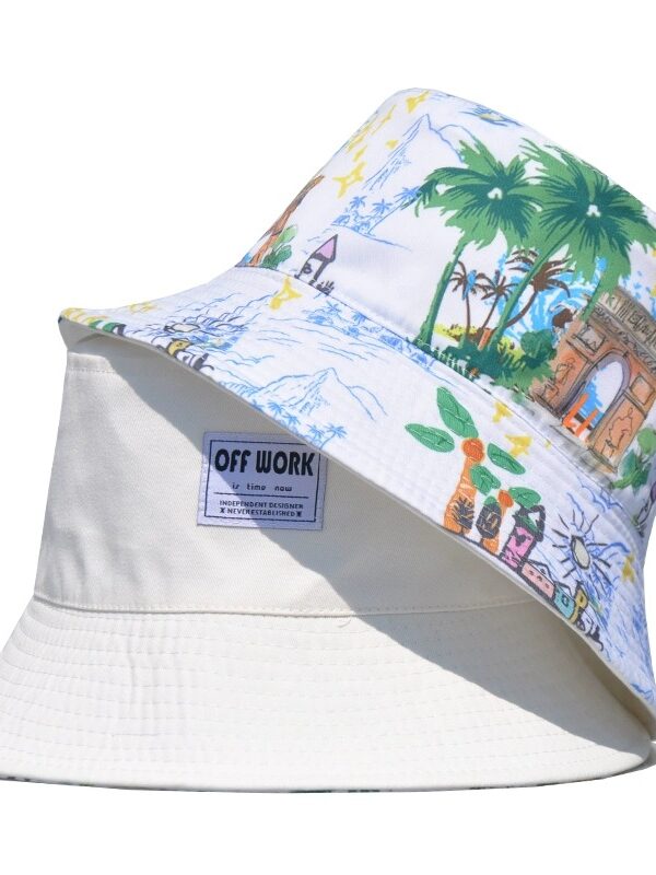 Palm Tree Reversible Bucket Hat