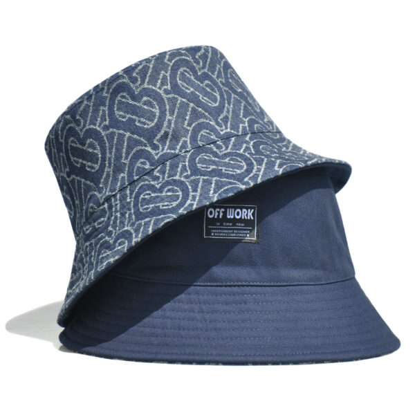 26090074_1 Letter Print Reversible Bucket Hat
