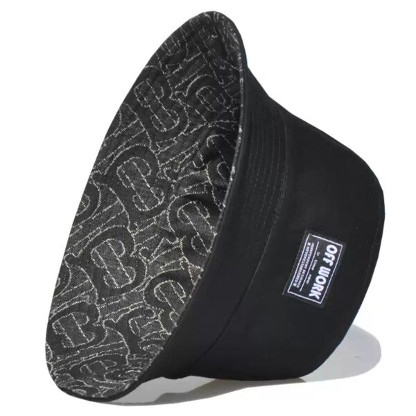 26090074_2 Letter Print Reversible Bucket Hat