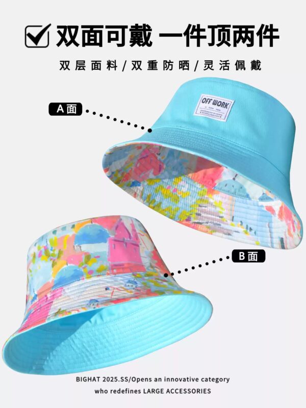 Painted Art Reversible Bucket Hat