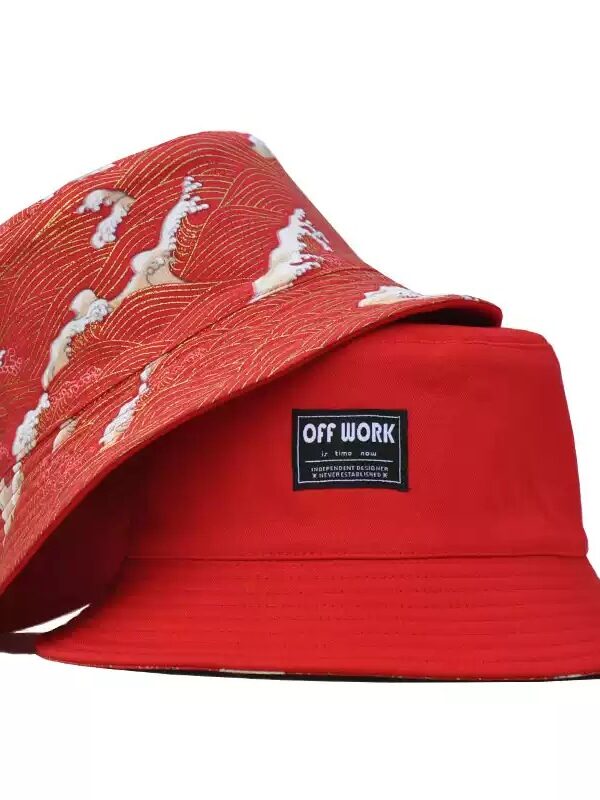 Golden Waves Reversible Bucket Hat