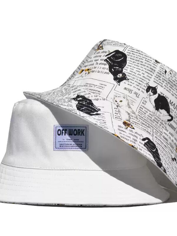 Cat Reversible Bucket Hat