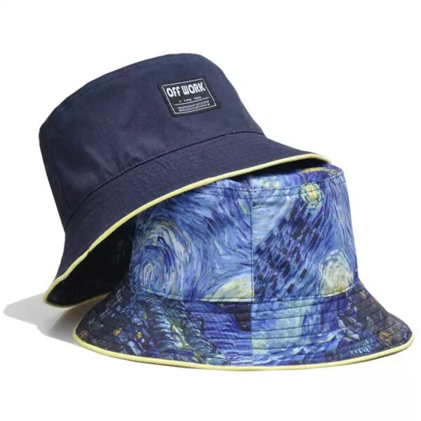 26090086_1 Van Gogh Starry Night Reversible Bucket Hat