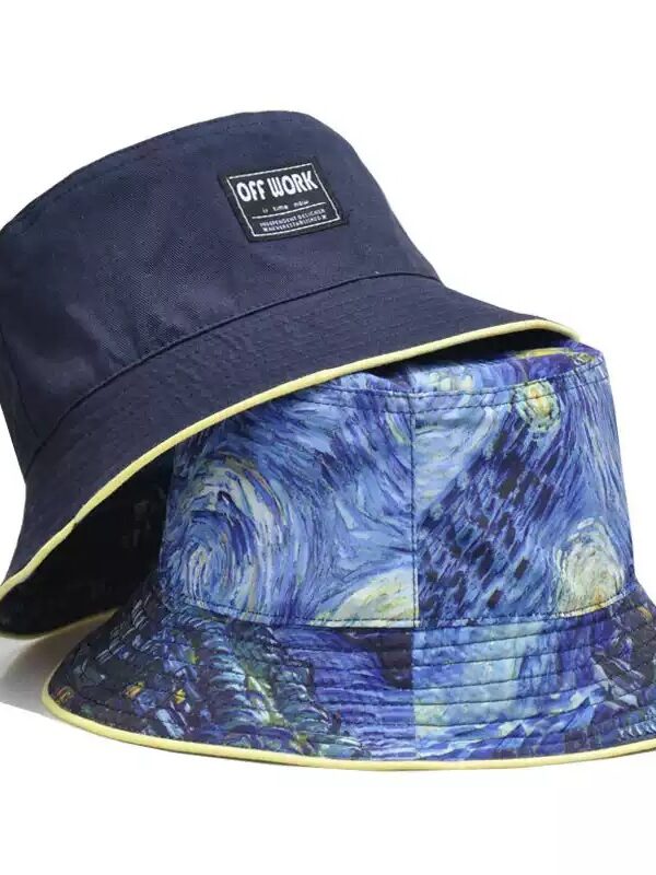 Van Gogh Starry Night Reversible Bucket Hat