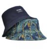 Palm Tree Reversible Bucket Hat (Navy)