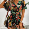 Beach one-piece swimsuit4 Loose-printed jumpsuit